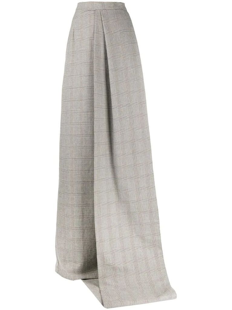 panelled long skirt