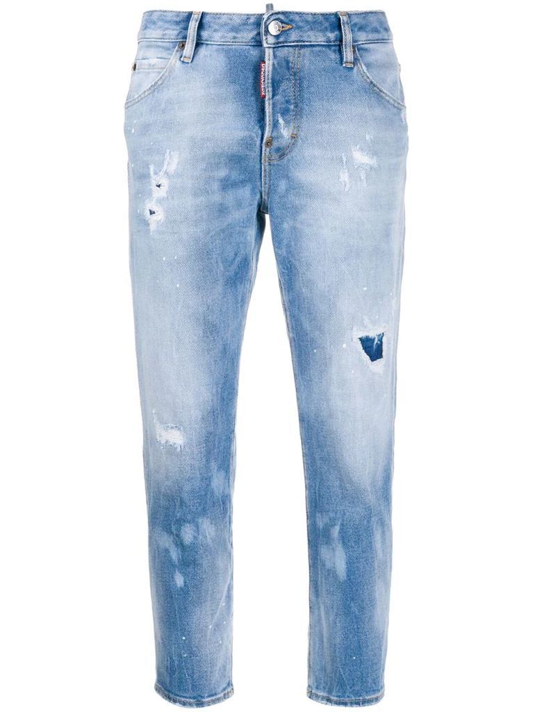 Holes Hockney straight jeans