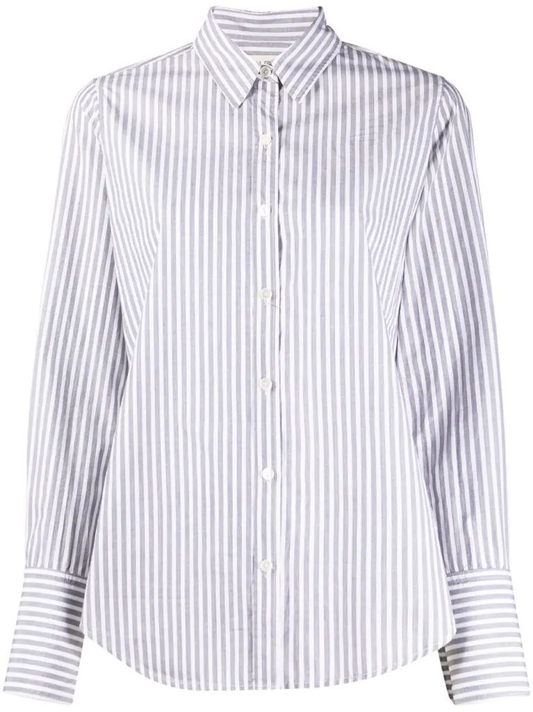 striped-print long-sleeved shirt