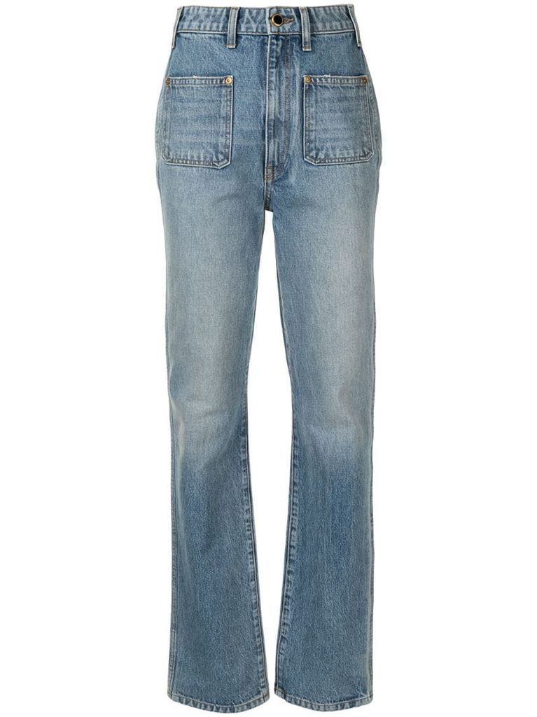 The Isabella straight-leg jeans