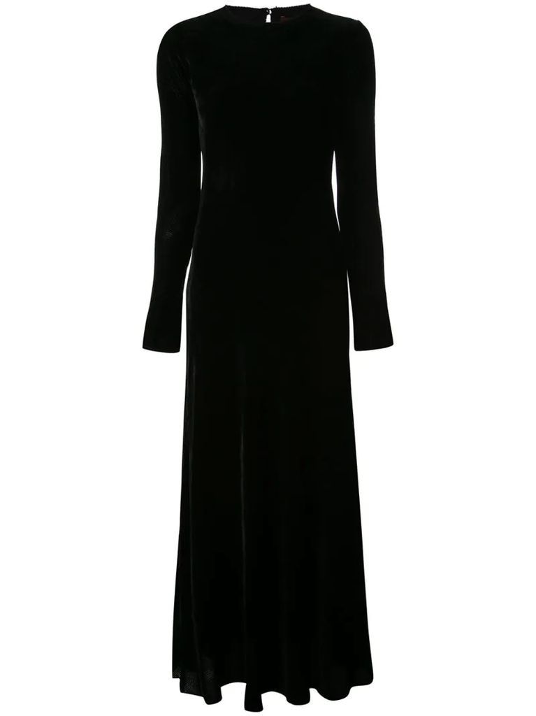 Josephine velvet cord gown