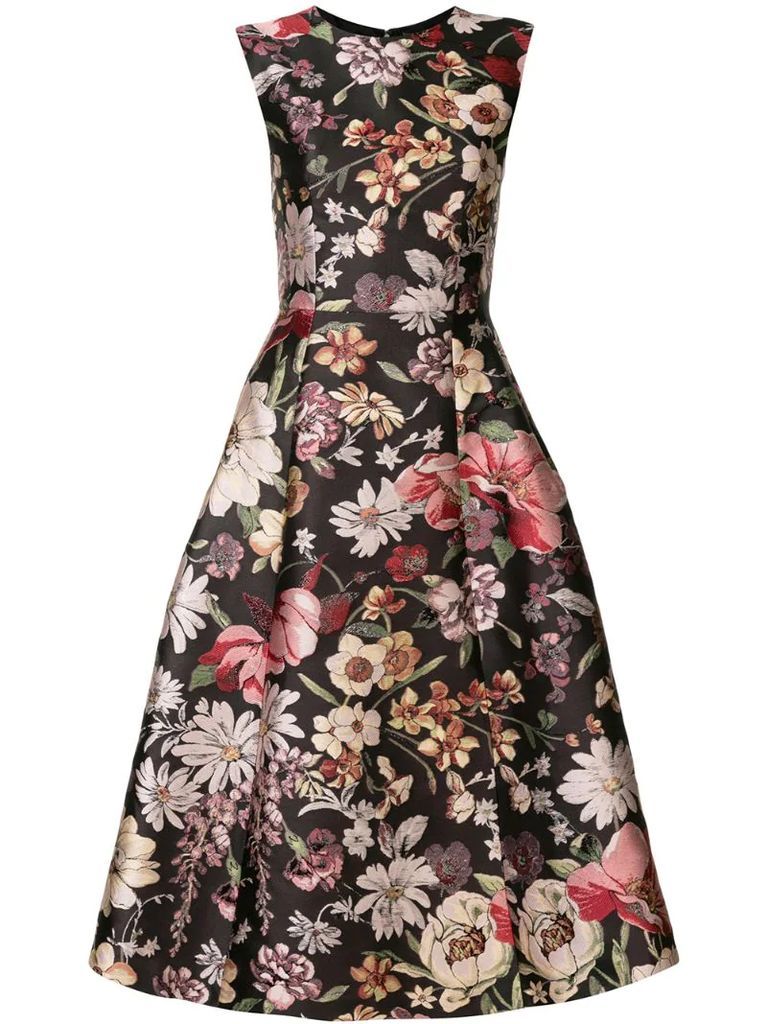 floral A-line dress
