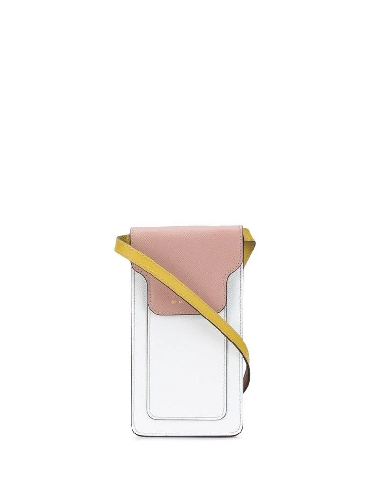 colour-block mini crossbody bag