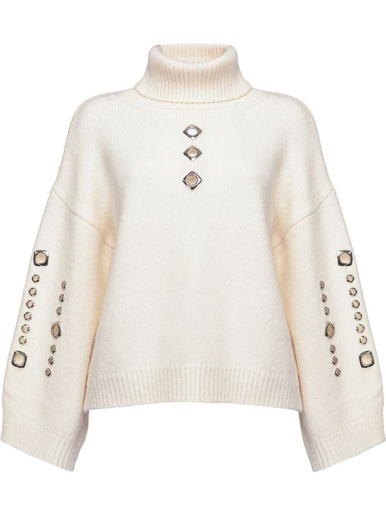 chunky roll-neck jumper