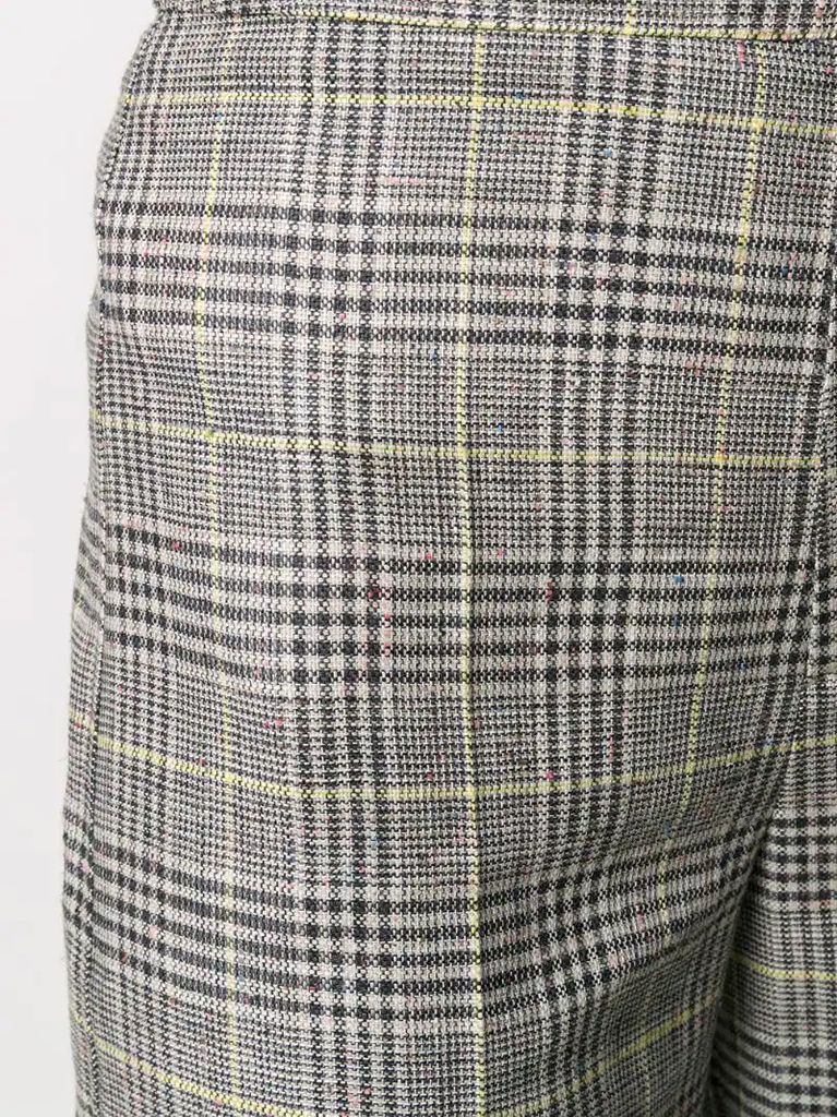 Trevi check-pattern trousers