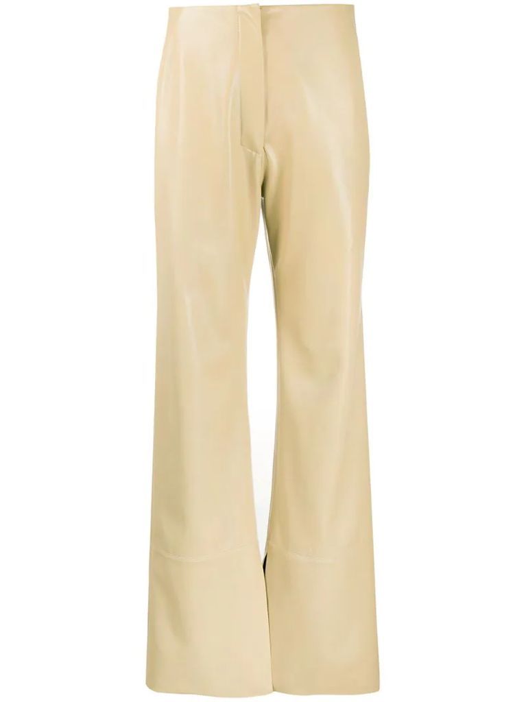 Rhyan leather-effect trousers