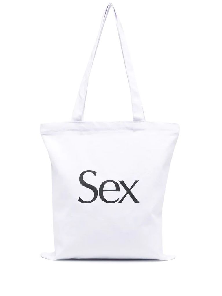 Sex print tote bag