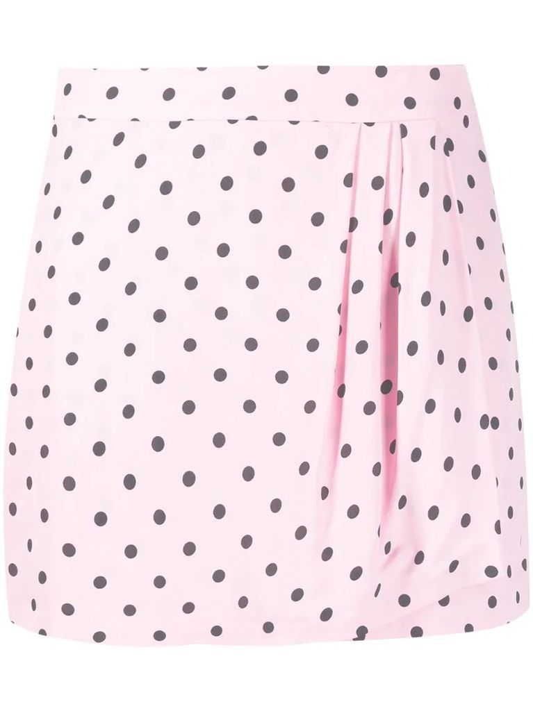 polka dot-print shorts