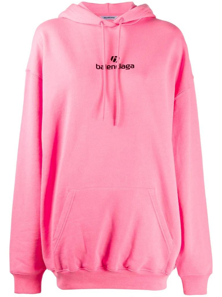 logo-print hoodie