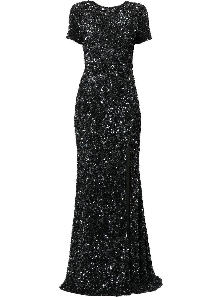 Nixie sequin-embellished gown
