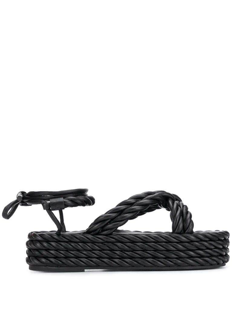 rope wedge sandals