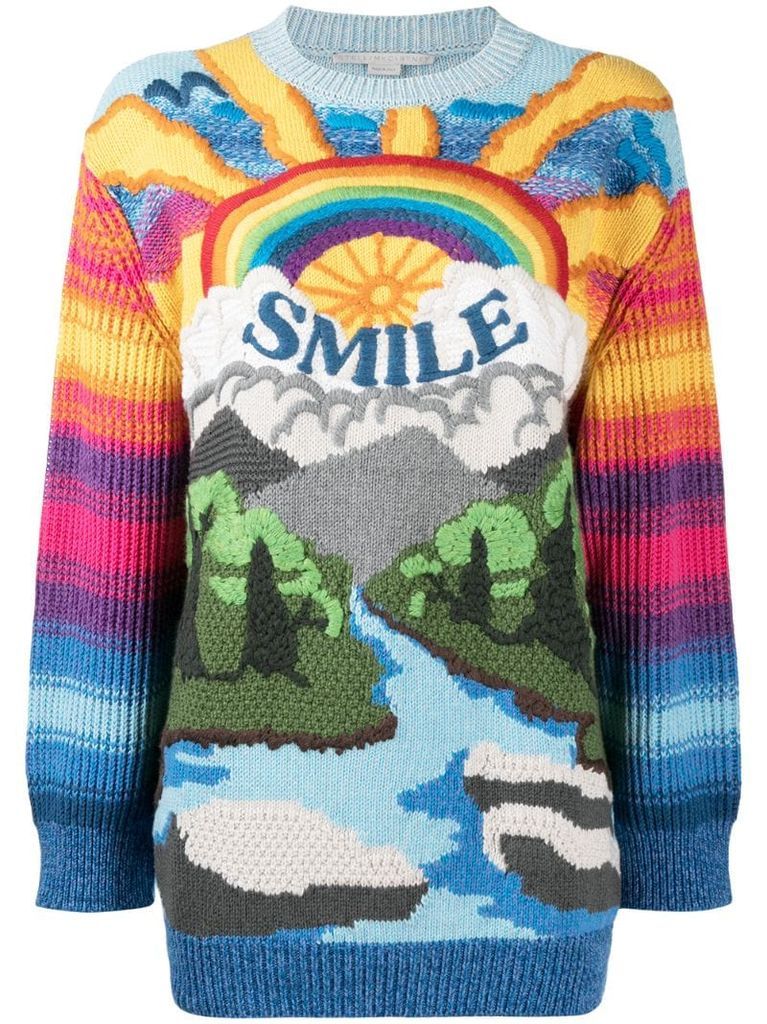 smile rainbow jumper