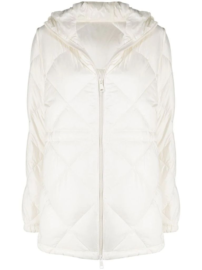 quilted zip-up jacket