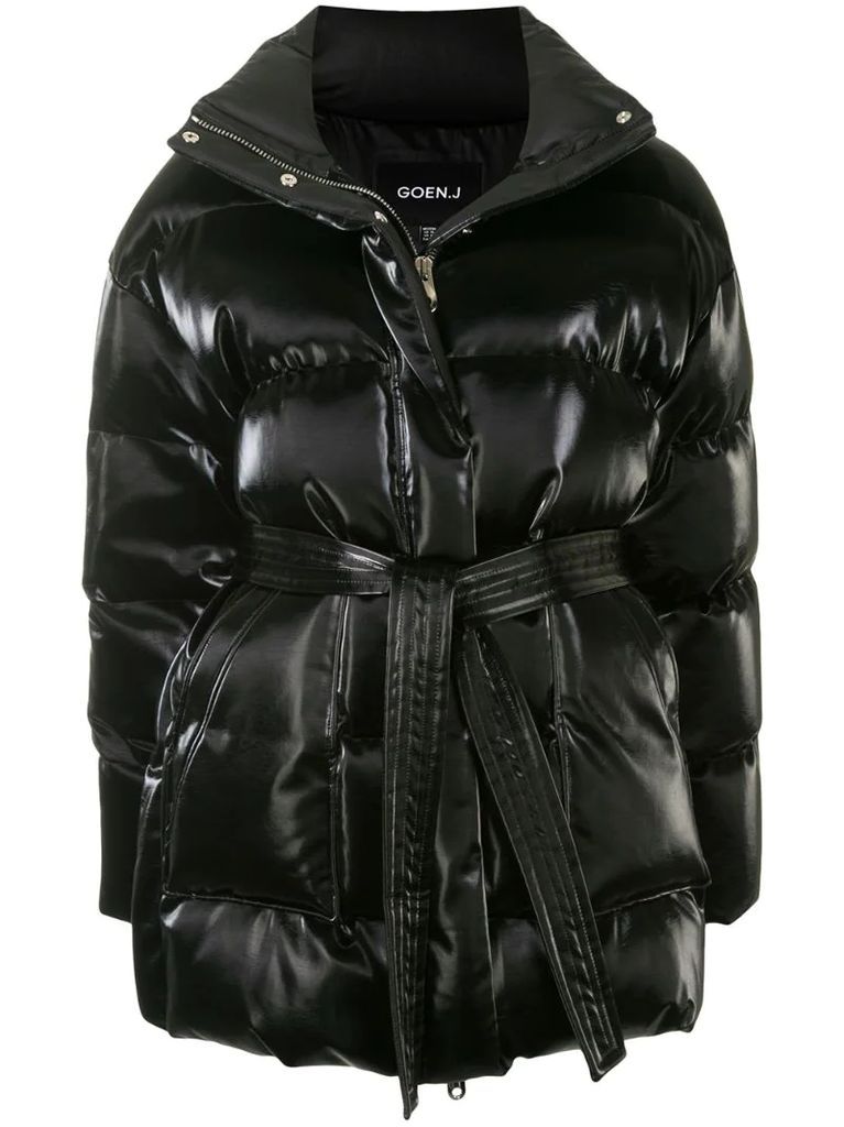 oversized glossed down jacket