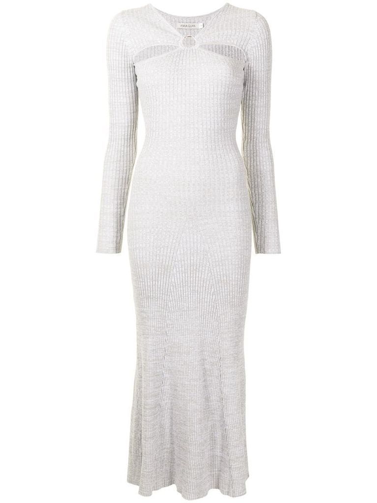 Halle ribbed-knit dress