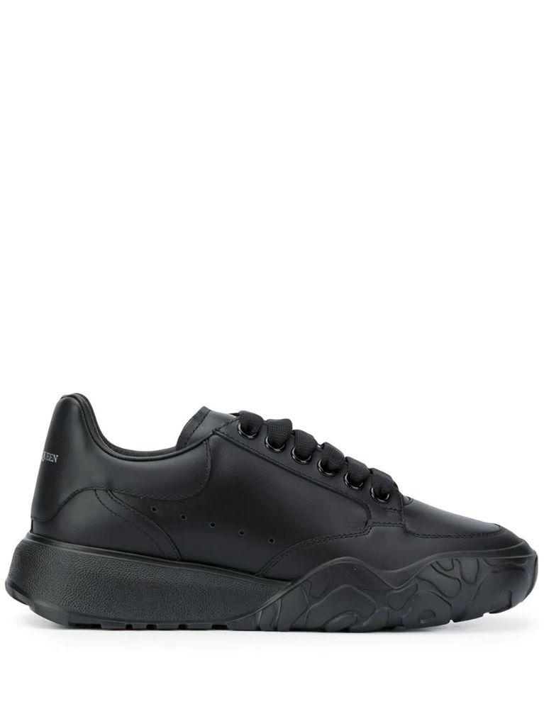 Court leather low-top sneakers