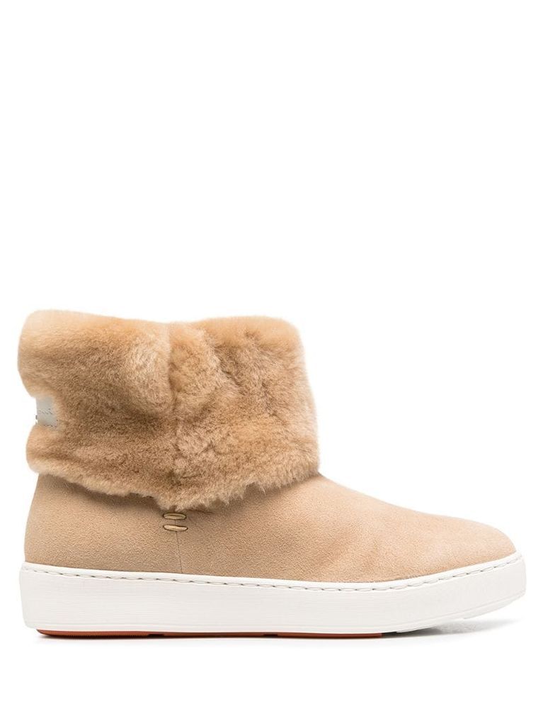 shearling ankle boots