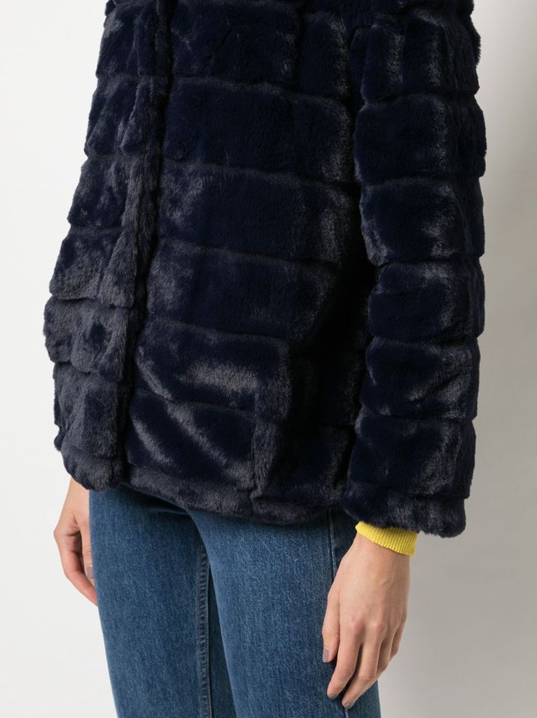 Goldie short faux-fur coat