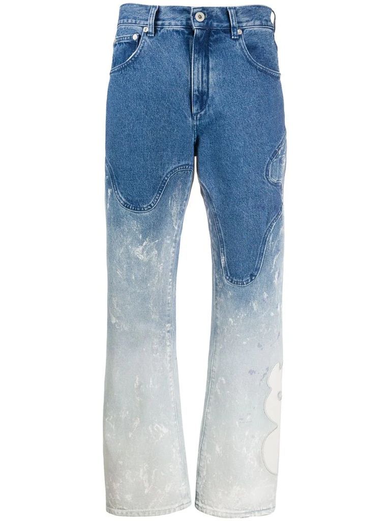 bleached baggy jeans