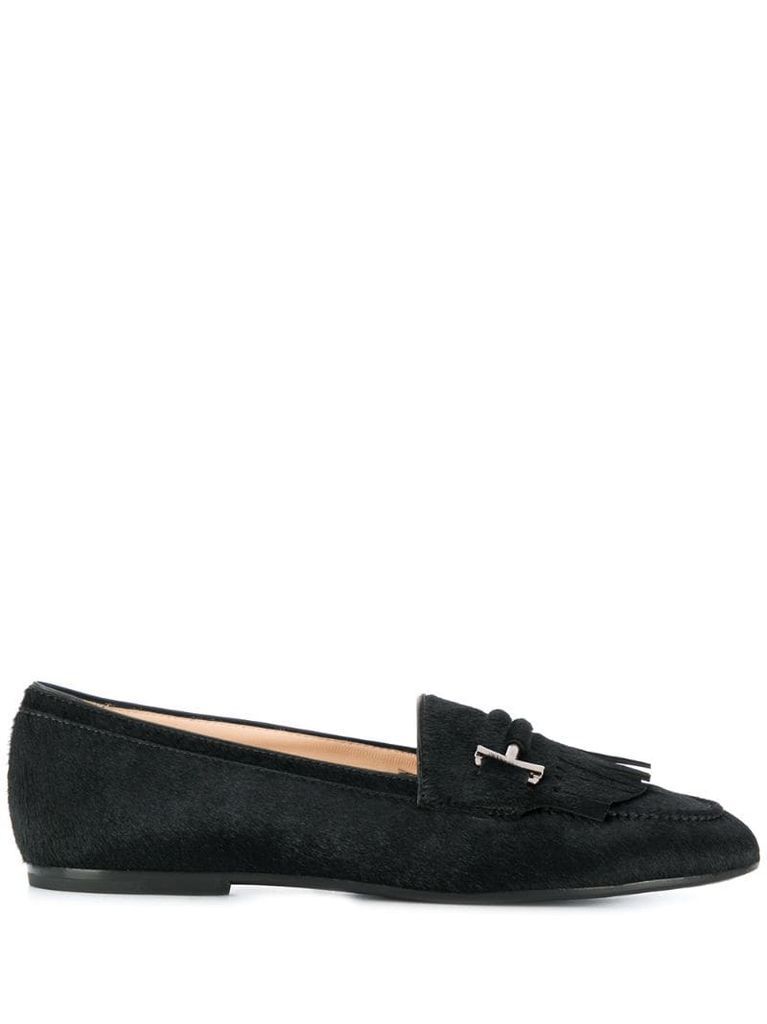 Double T plaque loafers