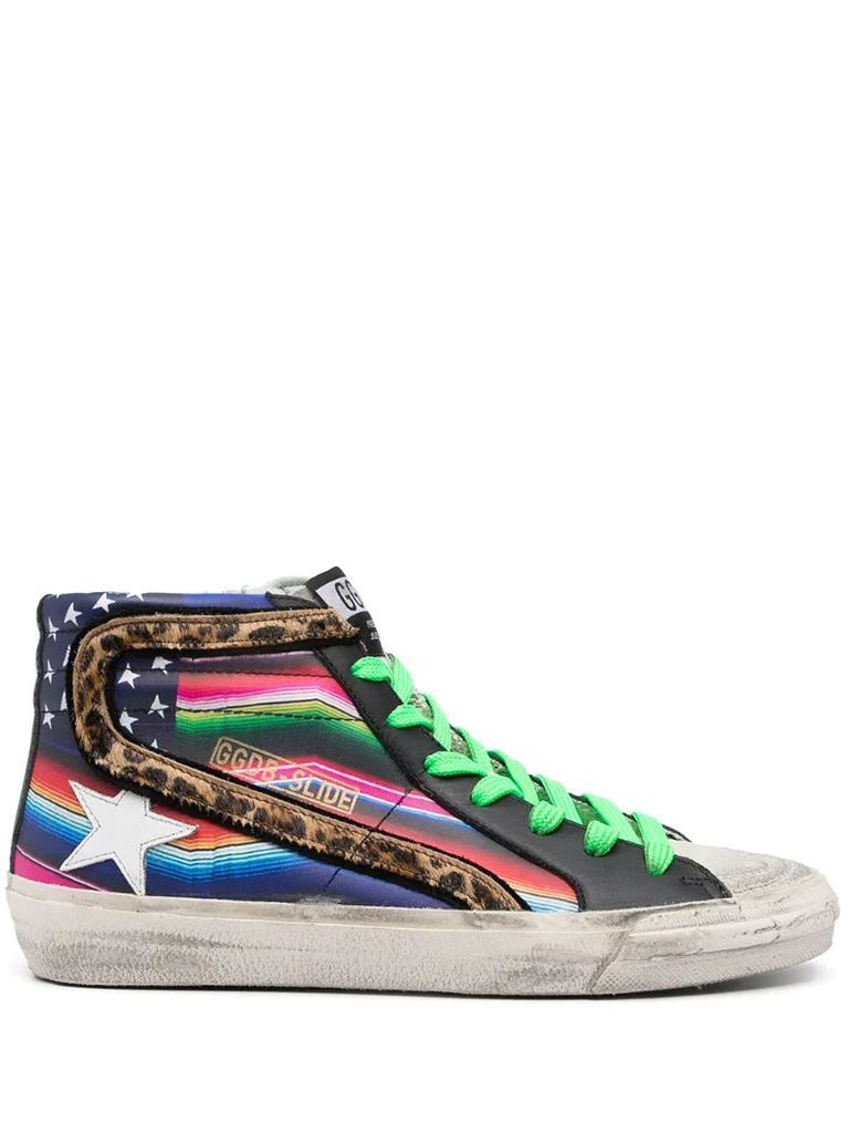 signature star-patch lace-up sneakers