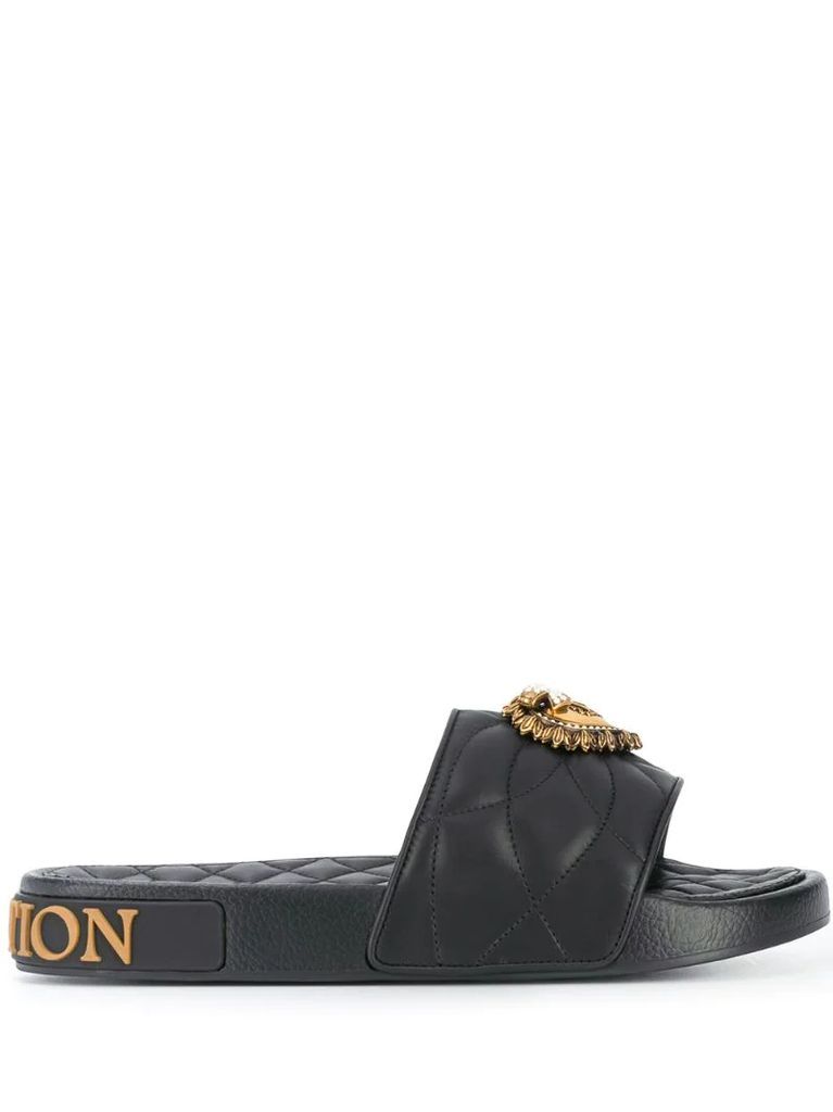 Devotion quilted slides