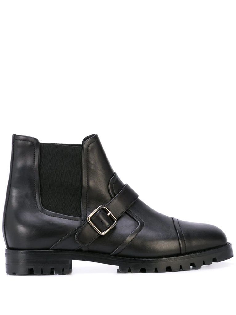 Traba buckled ankle boots