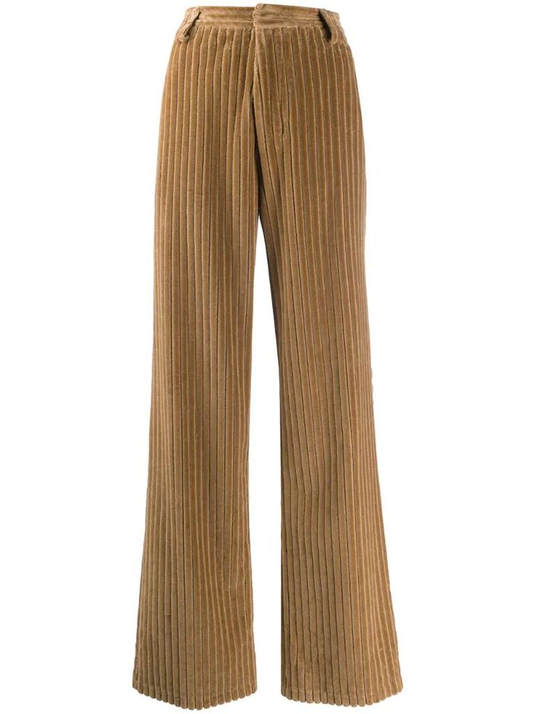 wide leg corduroy trousers