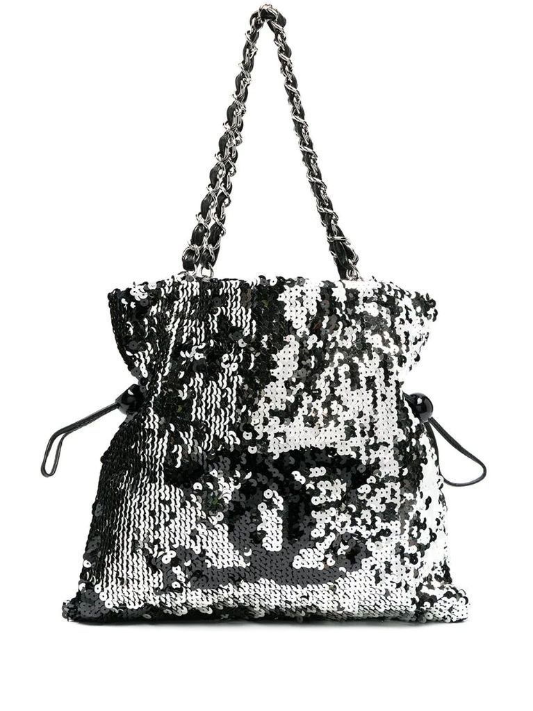 2007/2008 sequin-embellished CC shoulder bag
