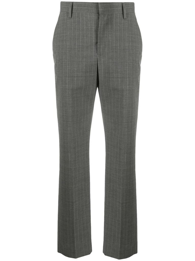 pinstripe-pattern tailored trousers