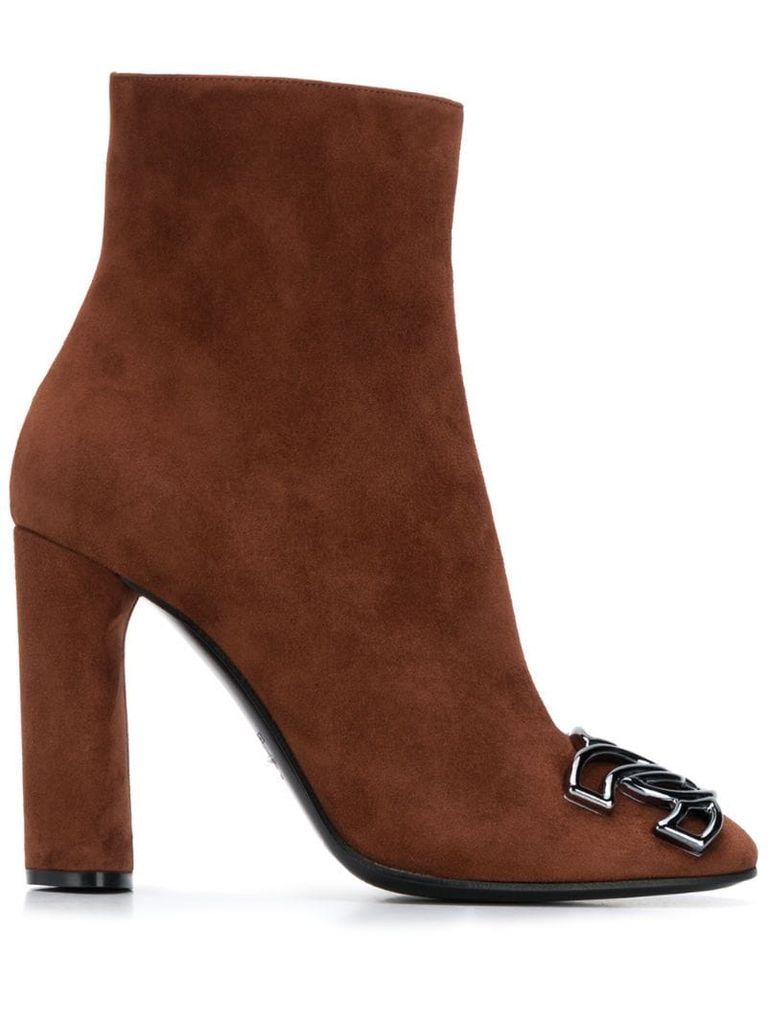 suede 110mm ankle boots