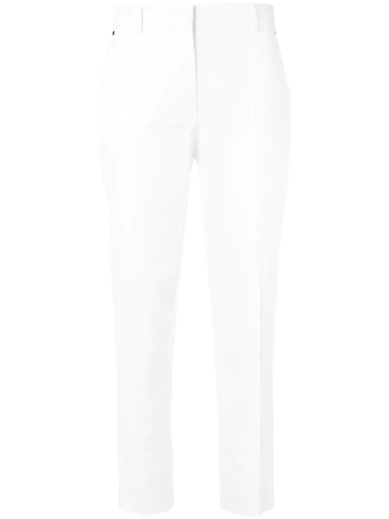 Slim-fit Cropped Tailored Trousers