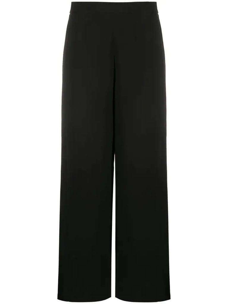 high waist flared style trousers