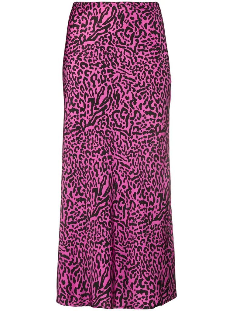 leopard print skirt