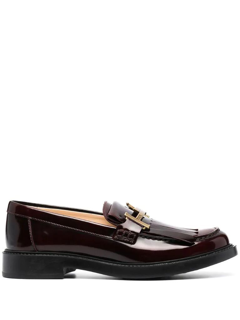 Double T buckle loafers