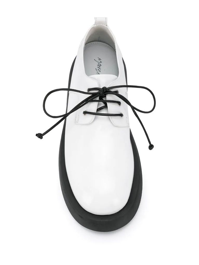 two-tone lace-up shoes