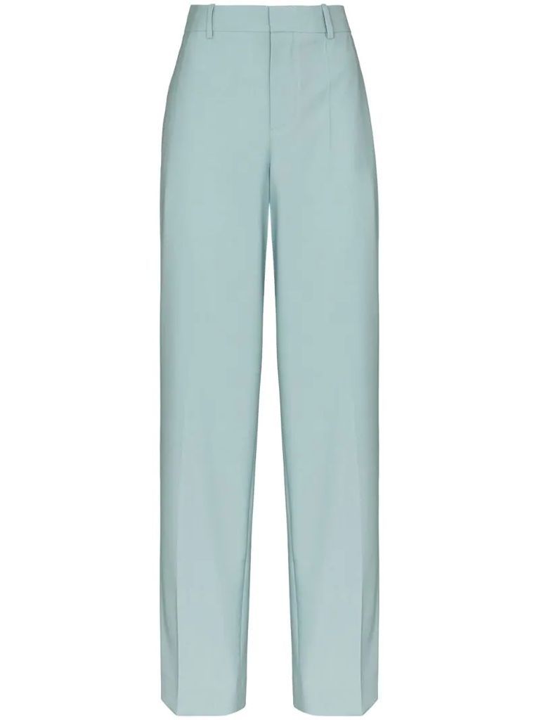 tailored wide-leg trousers
