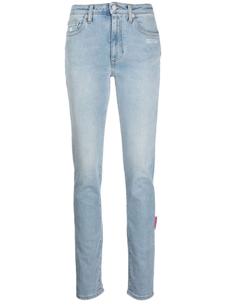 high-rise skinny jeans