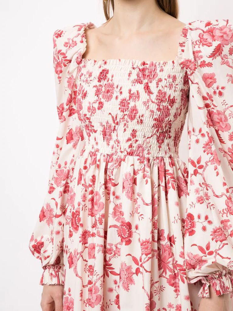 floral-print dress