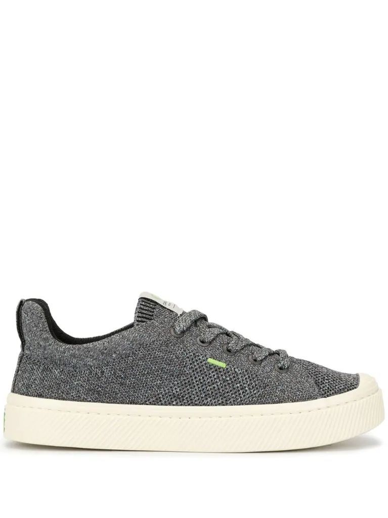 IBI Low Stone Grey Knit Sneaker