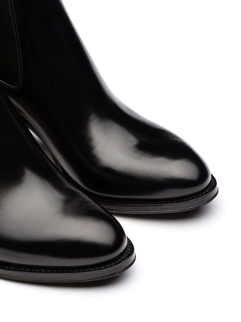Shirley 55mm polished ankle boots