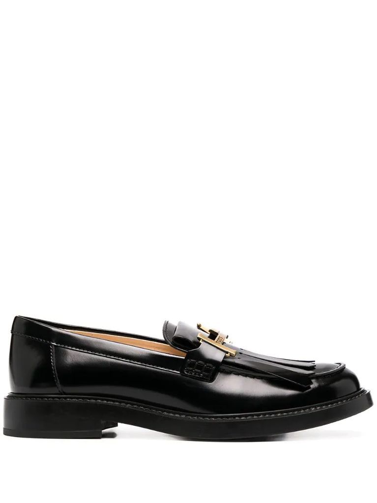 Double T buckle loafers