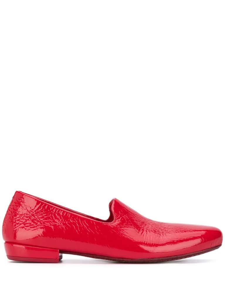 patent slip-on loafers