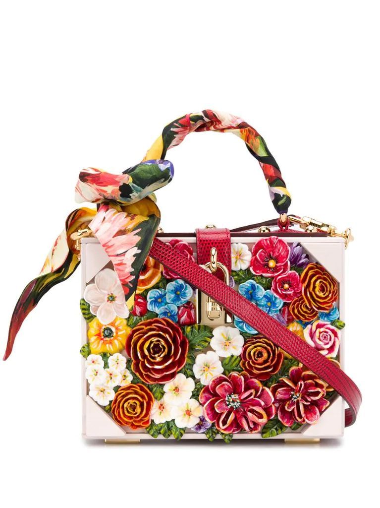floral embellished Dolce box bag
