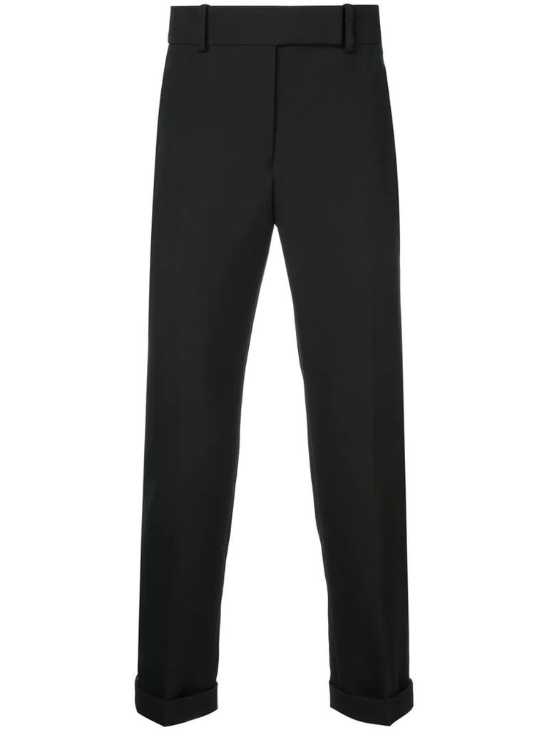 embroidered strip trousers