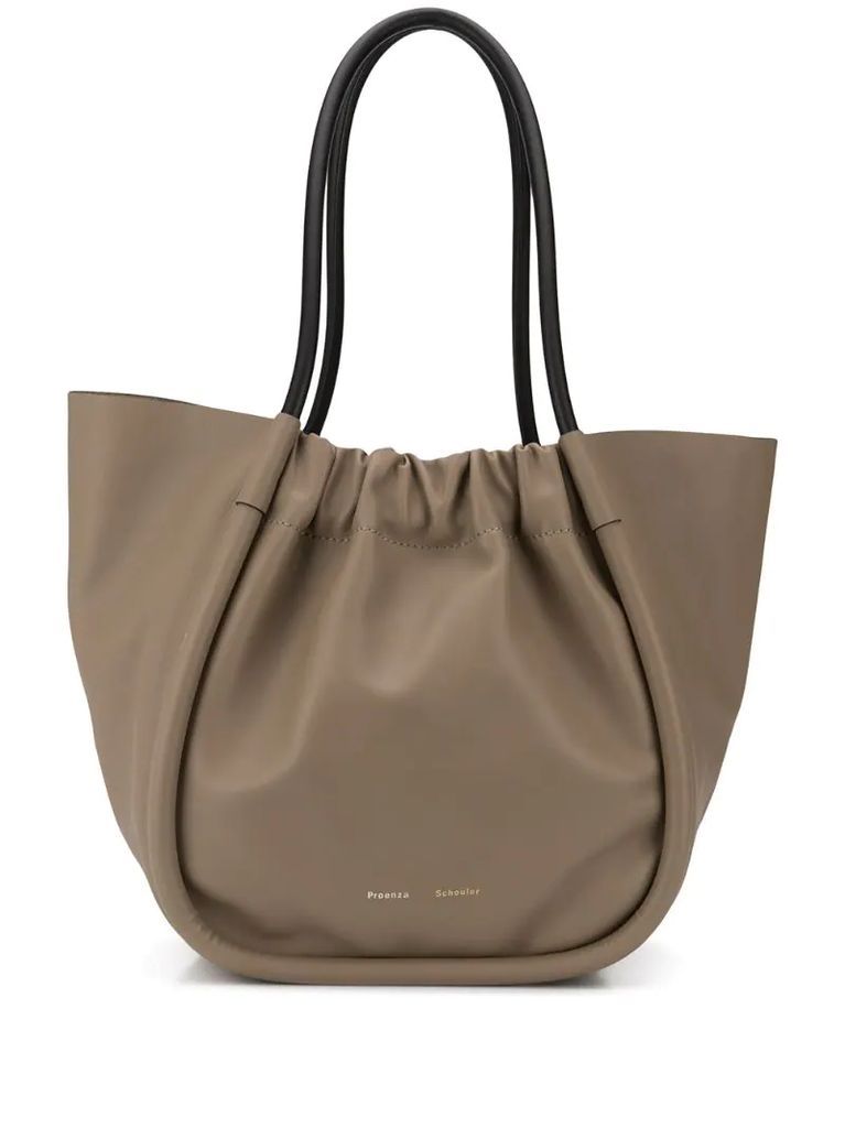 Ruched XL tote bag