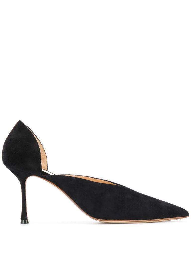 mid-heel d'orsay pumps