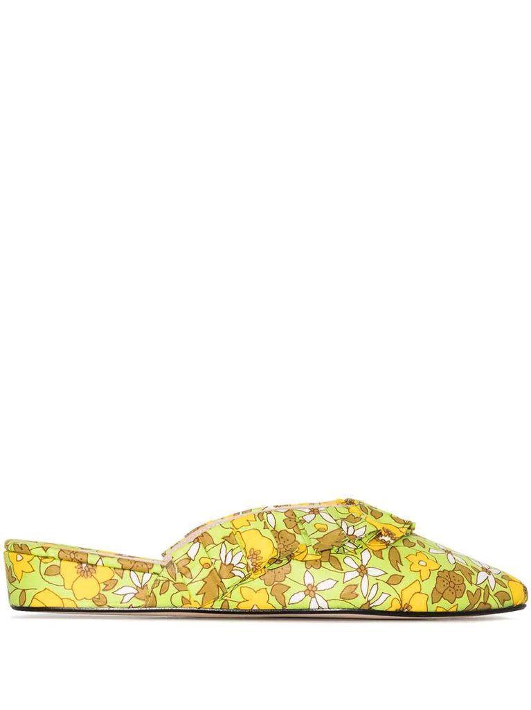 Blossom floral-print slippers