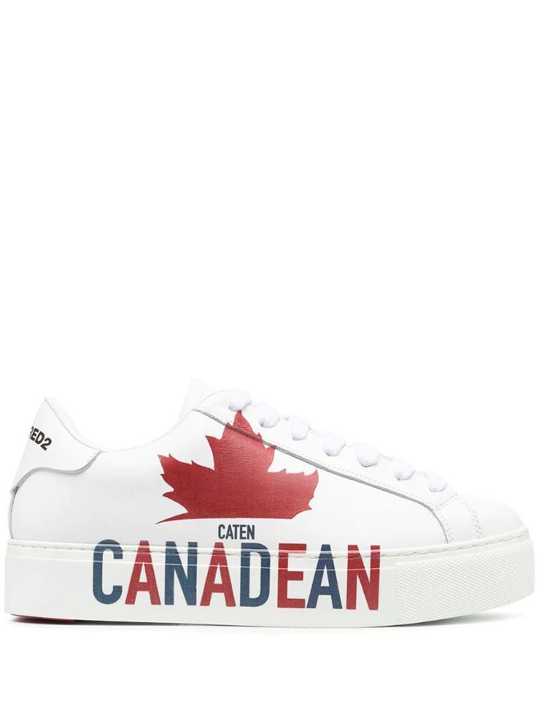 Canadean slogan print sneakers