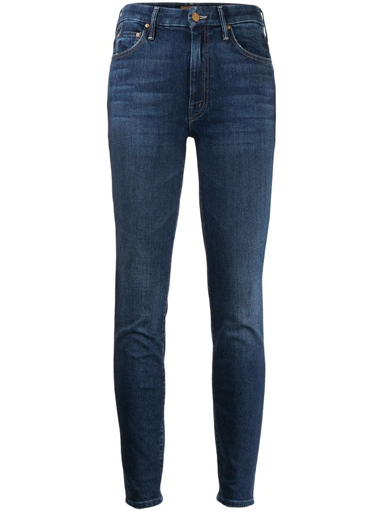 mid-rise skinny jeans